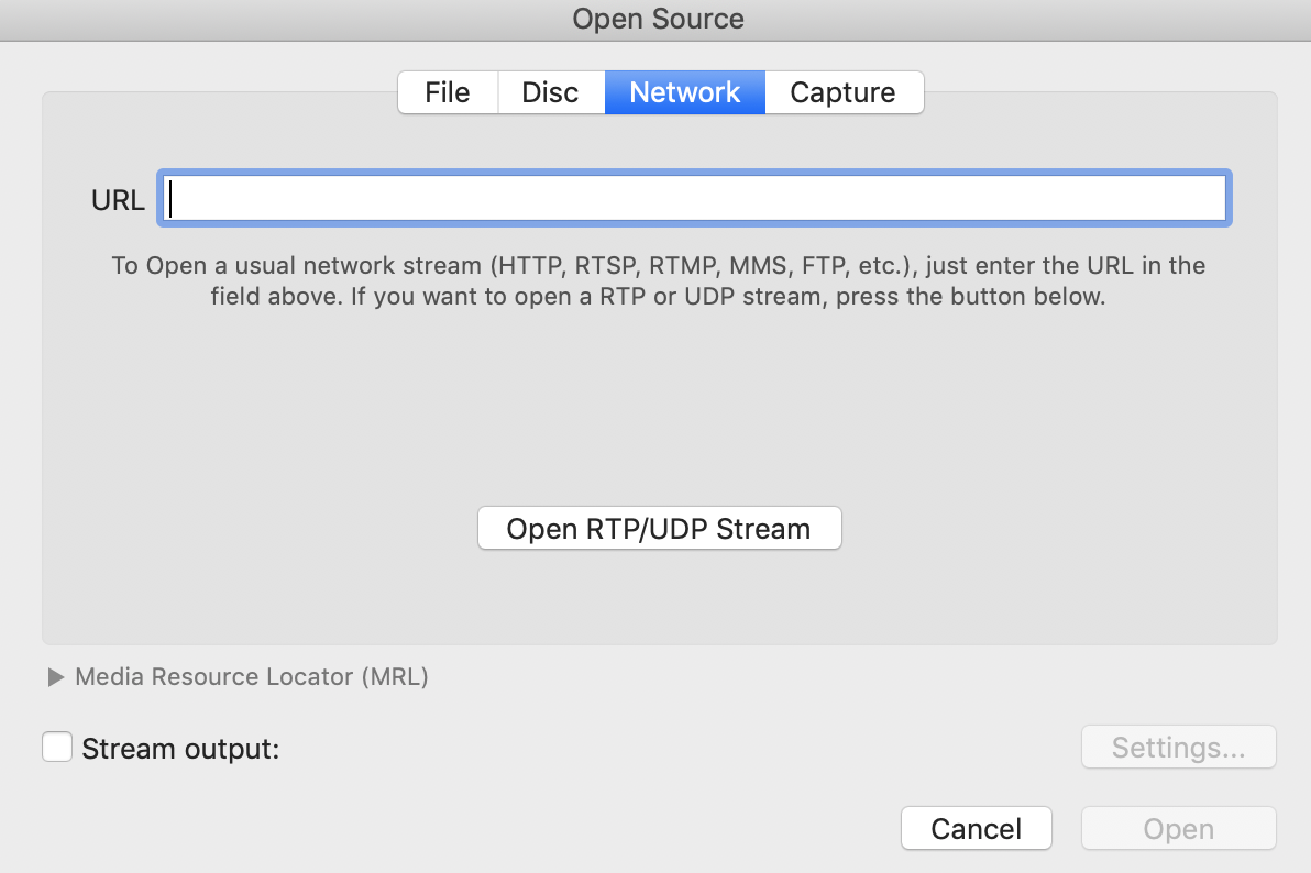 vlc for mac unable to play udp stream